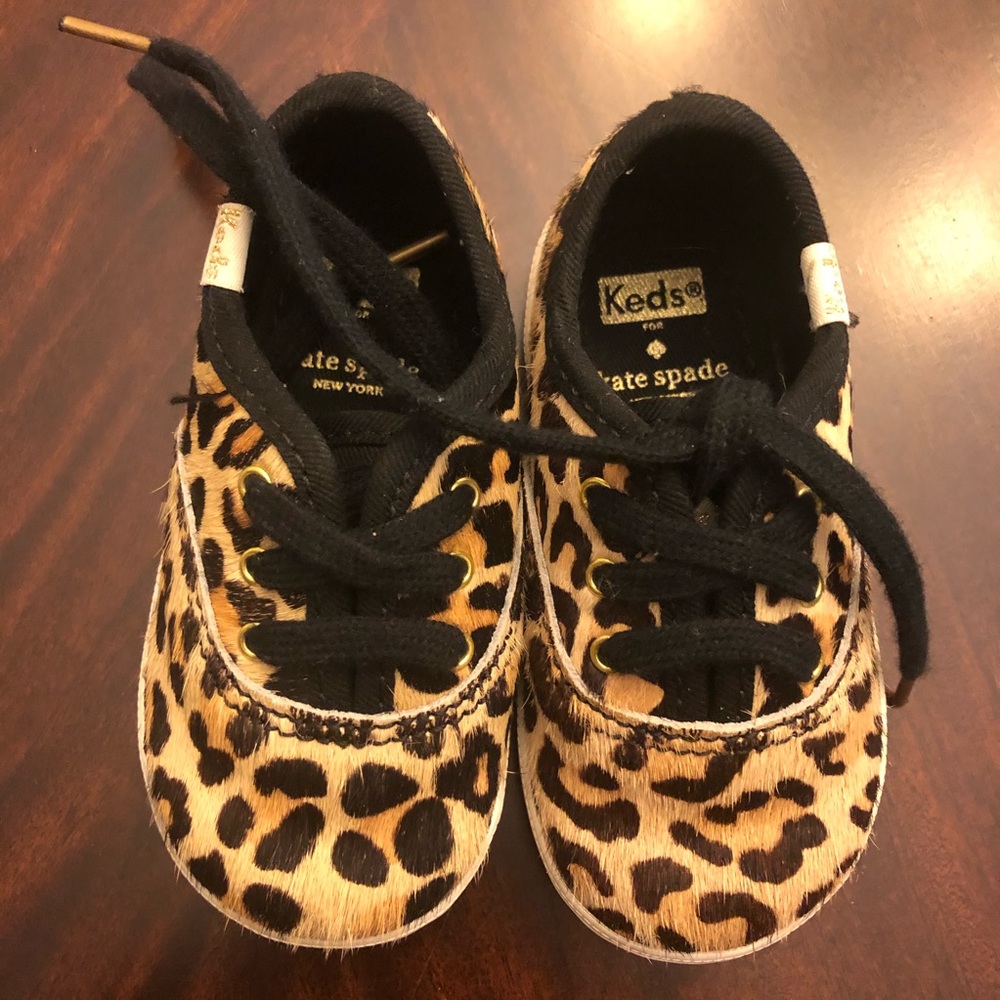 Kate Spade cheetah crib shoes